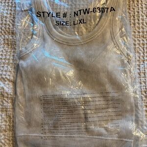 Ribbed Zenana Brami Tank Top in Light Taupe